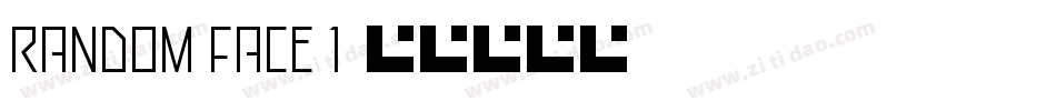 Random Face 1字体转换